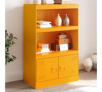 Vidaxl Buffet Jaune Moutarde 67x39x107 Cm Acier Jaune
