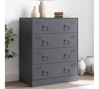 Vidaxl Buffet Anthracite 67x39x83 Cm Acier Gris