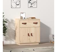 Buffet Armoire Placard Rangement Salon Maison Blanc Bois Massif de Pin vidaXL