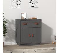 Buffet Armoire Placard Rangement Salon Maison Blanc Bois Massif de Pin vidaXL