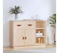 Buffet Armoire Placard Rangement Salon Marron Miel Bois Massif de Pin vidaXL