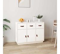 Buffet Armoire Placard Rangement Salon Marron Miel Bois Massif de Pin vidaXL
