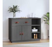 Buffet Armoire Placard Rangement Salon Marron Miel Bois Massif de Pin vidaXL