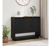 Buffet en bois massif rustique - vidaXL - 97x29x75 cm - Trois portes - Bois récupéré - Rangement spacieux