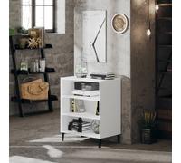 Buffet Armoire Rangement Salle de Séjour Gris Béton Bois d'Ingénierie vidaXL