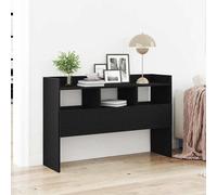vidaXL Buffet armoire de rangement en bois d'ingénierie chêne noir 105x30x70 cm