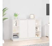 Buffet Armoire Rangement Salon Salle de Séjour Blanc Bois Massif de Pin vidaXL