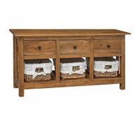 Buffet Bois De Récupération Massif 100 X 30 X 50 Cm Marron