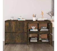 Buffet Armoires Rangement Salon 2 pcs Sonoma Gris Bois d'Ingénierie vidaXL