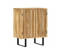 vidaXL Buffet avec 2 Portes, Armoire Latérale avec 2 Compartiments, Meuble de Rangement Salon Salle de Séjour, Bois Massif 354983