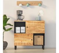 vidaXL Buffet avec 2 portes 80x33x75 cm bois massif de manguier 352921