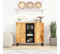 Buffet avec 2 portes 90x33x75 cm bois massif de manguier