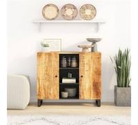 Buffet avec 2 portes 90x33x75 cm bois massif de manguier