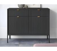 Buffet avec 2 portes et 2 tiroirs - Noir - LIOUBA de Pascal MORABITO