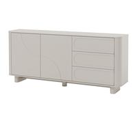 Buffet avec 2 portes et 3 tiroirs - Beige - DIGARA