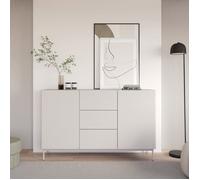 Buffet avec 2 portes et 3 tiroirs - OLIO - 160 cm - cachemire