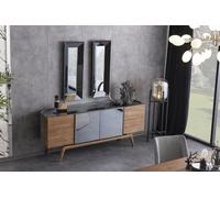 Buffet Avec 2x Miroirs Commode Armoire Buffet Miroir
