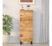 Buffet avec 3 Portes Armoire Rangement Salon Bois Massif Manguier et Fer vidaXL