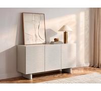 Vente-unique - Buffet avec 3 Portes en MDF - Beige - LUDIMA