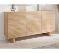 Buffet avec 3 portes en MDF - Naturel - LUDIMA