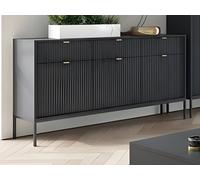 Buffet avec 3 portes et 3 tiroirs - Noir - LIOUBA de Pascal MORABITO Noir