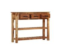 Buffet avec 3 tiroirs 110 x 30 x 80 cm Bois massif de Sesham
