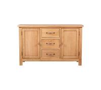 Buffet avec 3 tiroirs 110 x 33,5 x 70 cm Bois de chêne massif