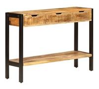 Buffet 3 Tiroirs Bois de Récupération Massif Table Console Rangement vidaXL