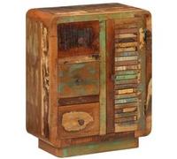 vidaXL Buffet 352026 avec 3 tiroirs 55x30x70 cm bois de récupération massif Marron