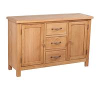 Buffet avec 3 Tiroirs Chêne Bahut Commode Armoire Meuble de Rangement vidaXL