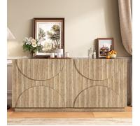 Buffet avec 4 portes - Buffet bas de salon - Buffet moderne - Panneau de particules - Meuble de rangement - 160x40x80 cm