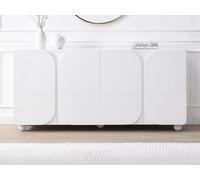 Buffet avec 4 portes en MDF - Blanc - YELDINIA