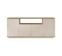 Vente-unique - Buffet avec 4 Portes et 1 étagére - Beige et Naturel - LOTULA
