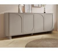 Buffet avec 4 portes - Taupe - BRISTANA