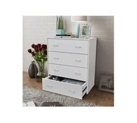 vidaXL Buffet avec 4 tiroirs 60x30,5x71 cm Blanc 242545