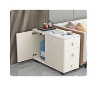 Buffet avec buffet Canapé Buffet Armoire latérale Lumière Luxe Ardoise Table d'angle Salon Table d'appoint simple Armoire de table basse Armoire de buffet (blanc, 90 x 40 x 60 cm)