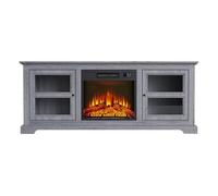 Buffet avec cheminée électrique couleur gris 2000W PURLINE CHE-900 Gris gris G