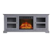 Buffet avec cheminée électrique couleur gris 2000W PURLINE CHE-900 Gris gris