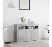 Vidaxl Buffet Noir Bois D'ingénierie 116 X 30 X 75 Cm Buffet Noir