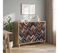 Buffet avec étagère avec porte Sonoma Bois d'ingénierie Moderne Élégant vidaXL v