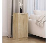 Buffet avec étagère avec stockage avec porte Bois d'ingénierie Moderne vidaXL vi