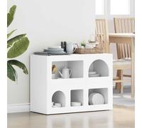 vidaXL Buffet Gris Sonoma 80,5 x 35 x 59 cm Bois d'ingénierie Rangement spacieux Style moderne