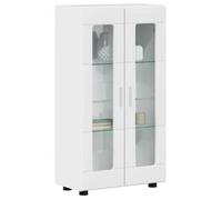 Buffet avec étagère CLARENCE® - Montage simple - Buffet bahut/Armoire de Cuisine - FLORIN Blanc brillant 55,5 x 29 x 103 cm B602484