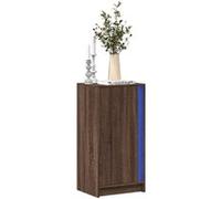 vidaXL Buffet avec LED bois d'ingénierie chêne marron 42,5x34x85 cm