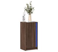 vidaXL Buffet avec LED bois d'ingénierie chêne marron 42,5x34x85 cm