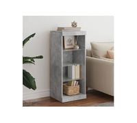 Vidaxl Buffet Avec Lumières Led Gris Béton 41x37x100 Cm Gris