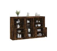 Buffet avec Lumières LED, Armoire avec Porte, Meuble de Rangement, Organisateur de Salon Entrée Salle de Séjour, 3209174