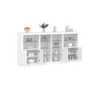 Buffet avec Lumières LED, Armoire avec Porte, Meuble de Rangement, Organisateur de Salon Entrée Salle de Séjour, 3209184