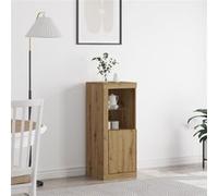 Buffet Vidaxl Avec Lumières Led Chêne Artisan 41x37x100 Cm