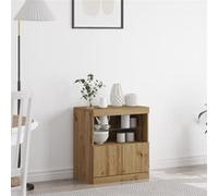 Buffet Vidaxl Avec Lumières Led Chêne Artisan 60x37x67 Cm